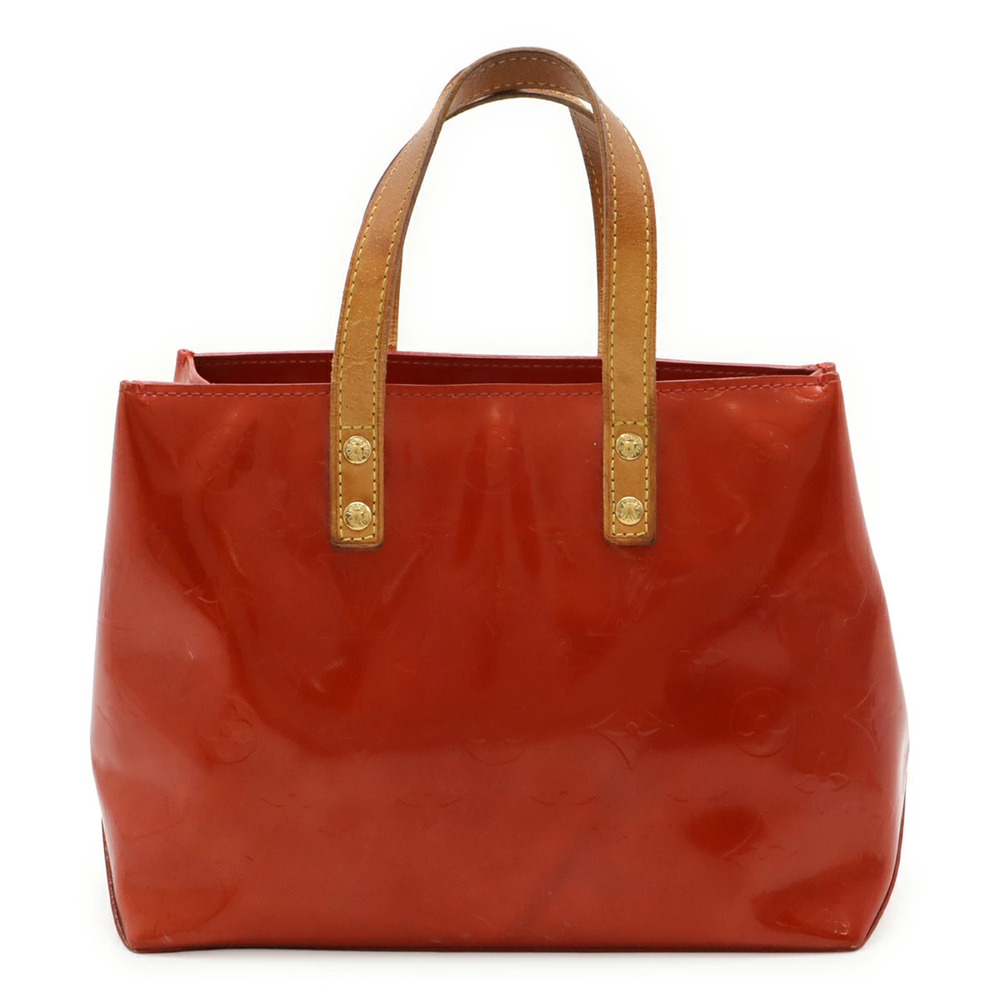 LOUIS VUITTON Monogram Vernis Lead Handbag Tote Bag Rouge Red